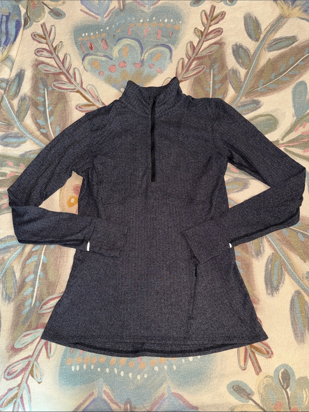lululemon athletica dark heather gray quarter-zip pullover